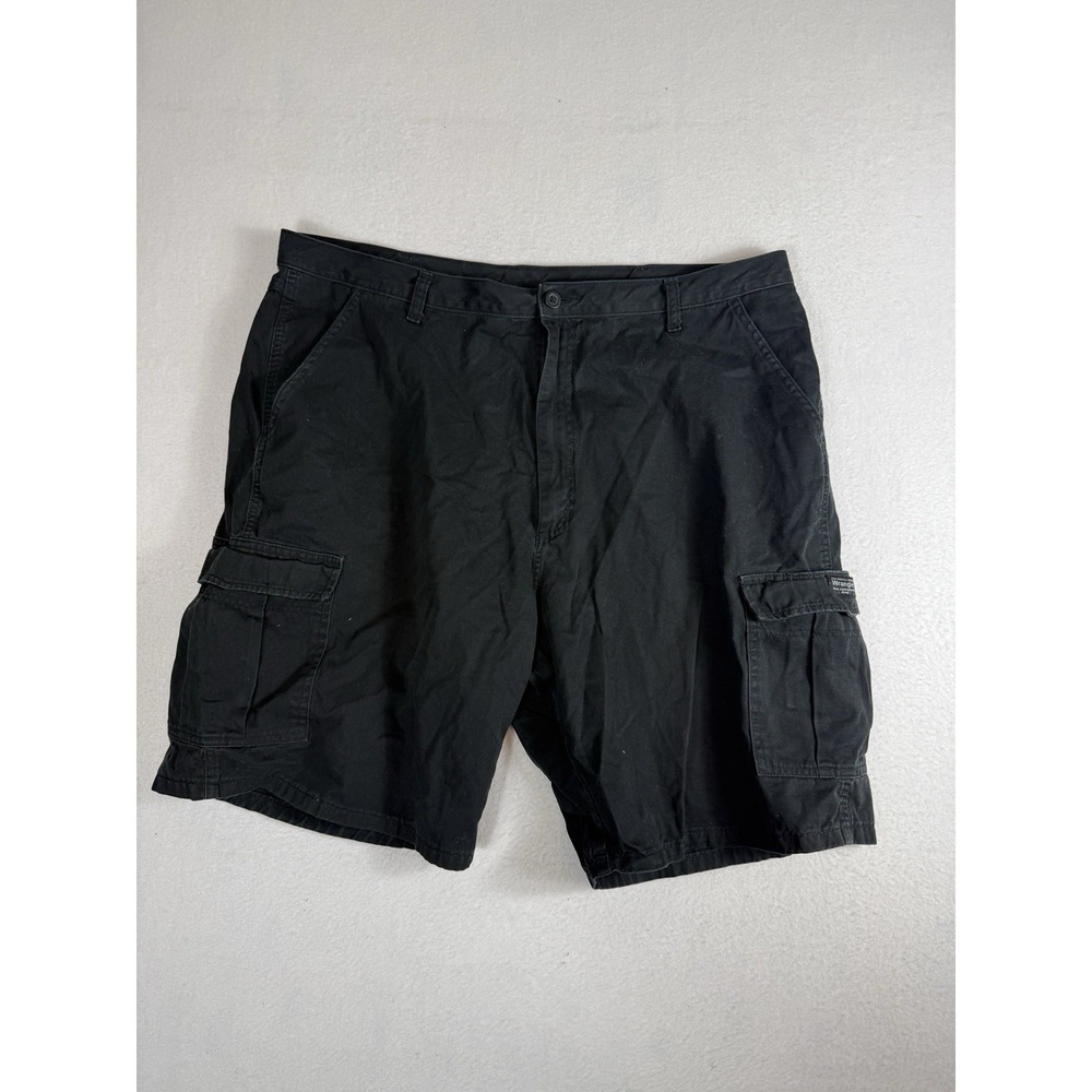 Wrangler Authentic Issue Mens Cargo Shorts 42 Black Cotton Utility 60MSWBL